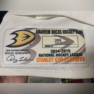 SOLD Stanley Cup Playoff-game-worn. Authentic hockey jersey.